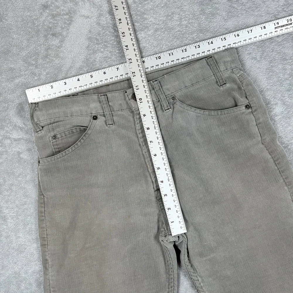 Vintage 80s Levi's 505 Corduroy Pants Mens‎ 31x34 Gray Regular Straight Leg USA